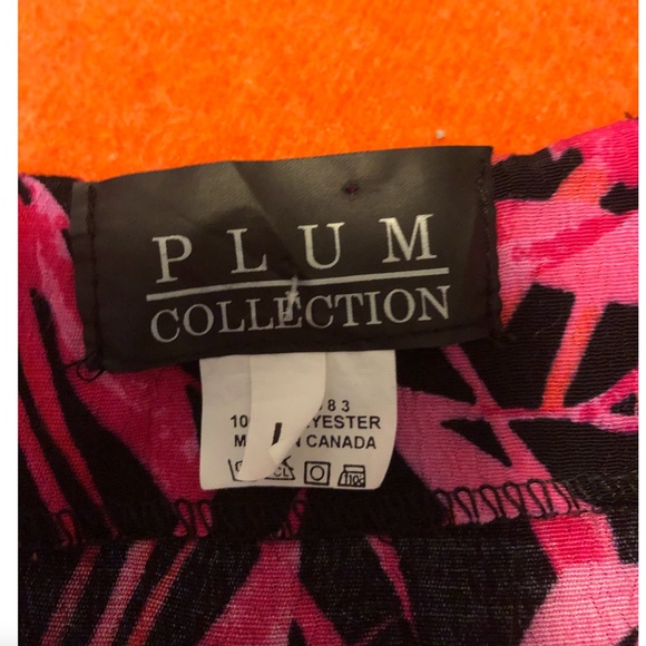 Vintage Plum floral pink maxi dress made in Canada EUC - Picture 6 of 8